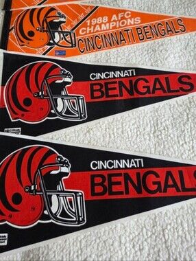 Cincinnati Bengals Vintage Pennant Set - 1988 Champions